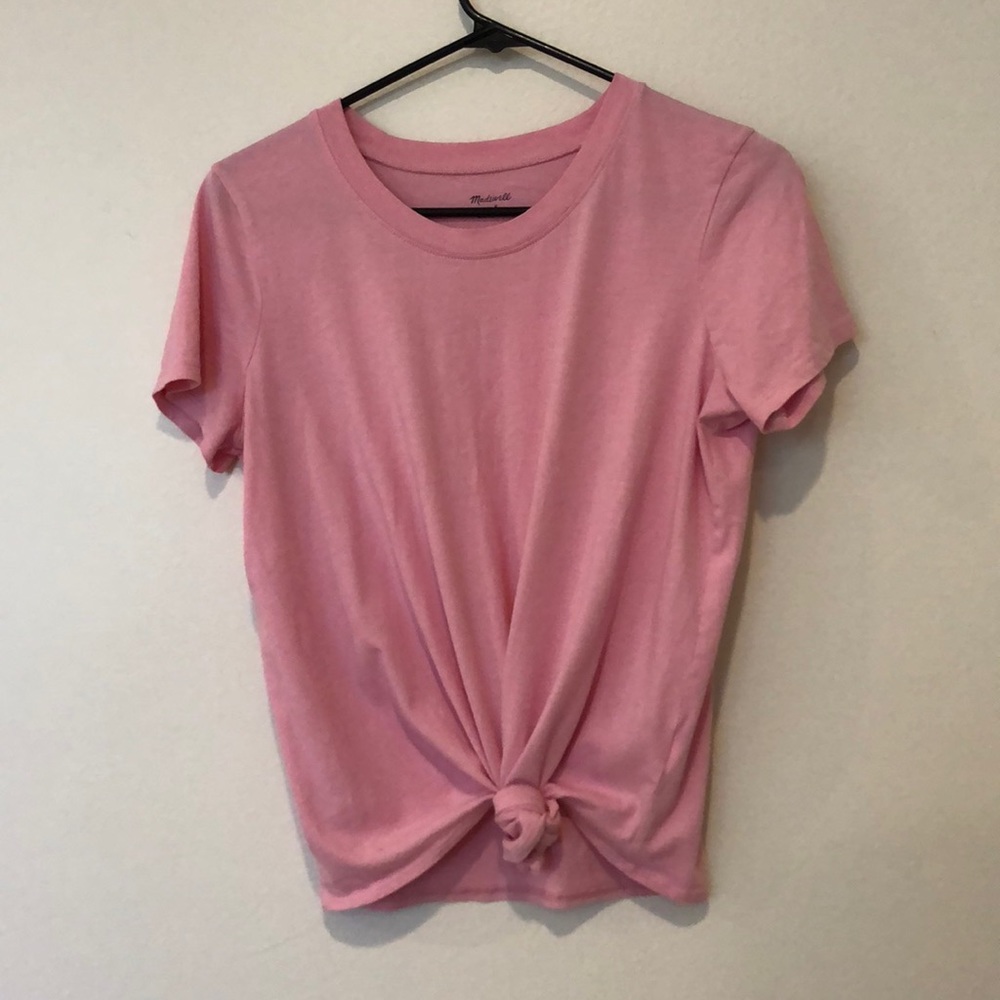 Madewell tie front tee